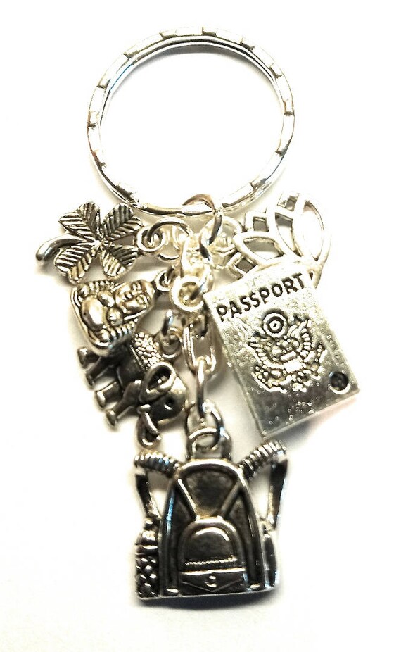 Backpackers keyring~Holiday keyring~holiday Rep keyring~Good luck travel keyring~thailand