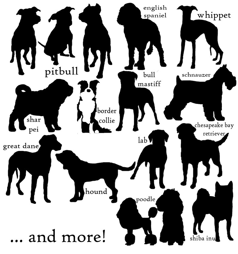 Pitbull Silhouette on White Painted Wood with Wood Frame Farmhouse Decor Dogs Custom Dog Portraits Gift for Dog Lovers Dog Mom Dad
