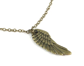 Angel Wing Anklet: Brass Guardian Angel Jewelry