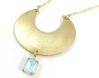 Collier céleste, collier croissant de lune, collier lune en or, collier lune bohème, bijoux tendance, bijoux célestes, cadeaux bohèmes pour elle