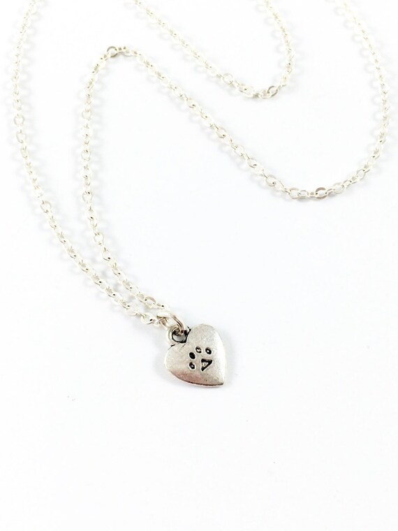 etsy paw print necklace