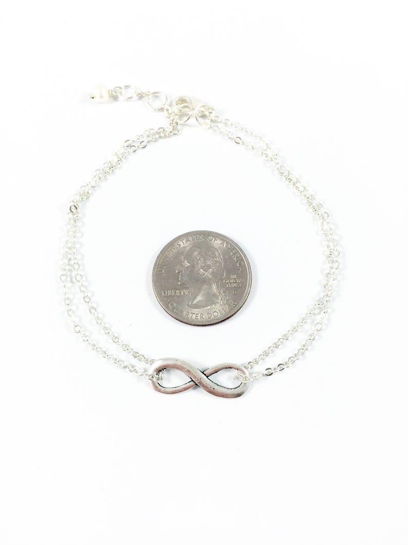 Forever Bracelet Infinity Bracelet Women Silver Infinity Necklace Infinity Bracelet Infinity Anklet Infinity Gifts Infinity Jewelry