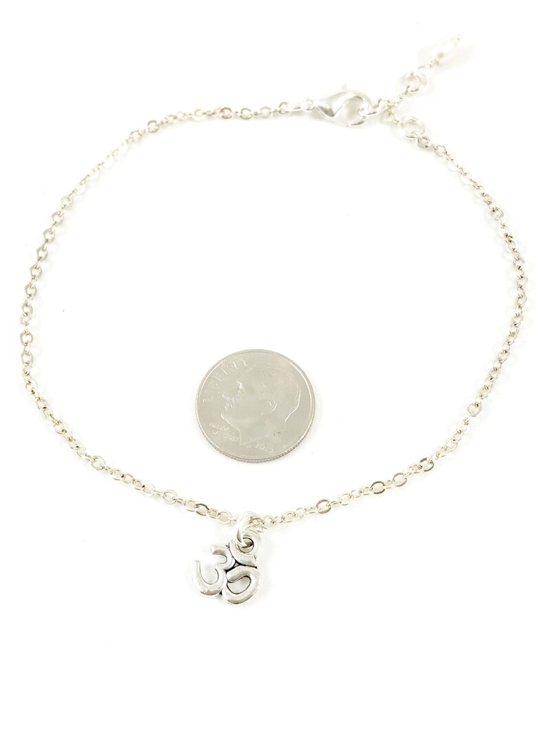 Om Anklet Om Bracelet Yoga Anklet Yoga Bracelet Ohm Etsy