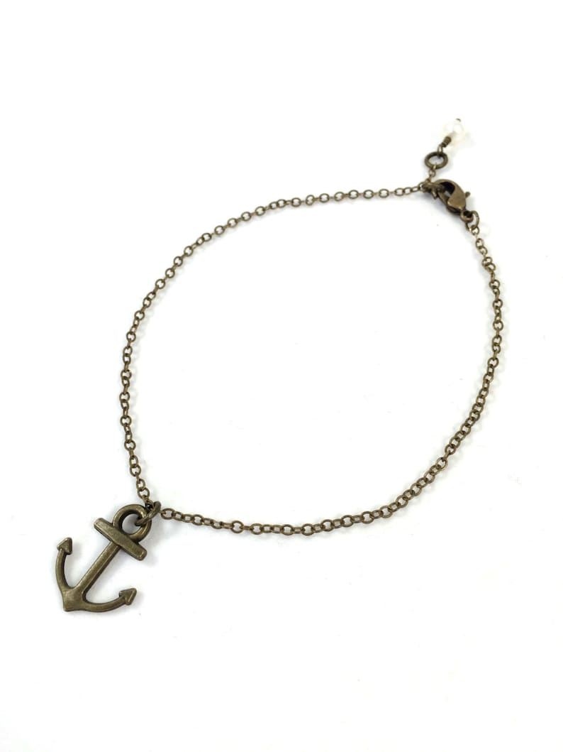 Nautical Bracelet Beach Anklets Anchor Gifts Best Friend Ocean Jewelry Anchor Bracelet Anchor Jewelry Anchor Anklet Nautical Anklet