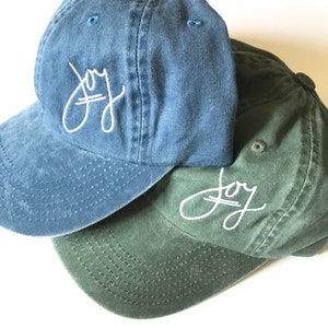 Joy Hat, Embroidered Hat, Baseball Hats Women, Summer Hats, Womens Hats, Dad Hat, Mom Hat, Word Hats with Sayings Joy Gifts Meaningful Gifts image 5
