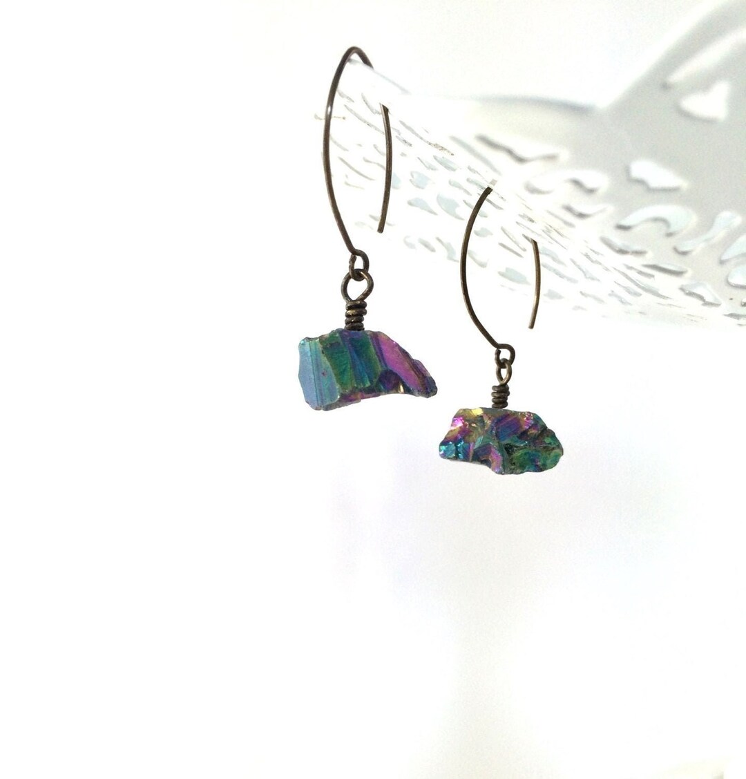 Quartz stone earrings Clearance