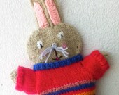 hand puppets, hand puppets, knitted hand puppet, knitted puppet, , custom puppets, easter bunny, handdoll, hand puppet, puppet, easter decoration,