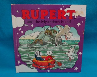 vintage Rupert and the Mysterious Island book by Ian Robinson