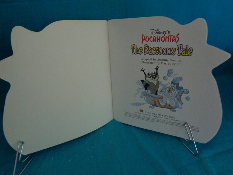 1996 Disney's Pocahontas the Raccoon's Tale A Golden Book Book Adapted