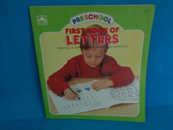 1987 Preschool First Book of Letters: Practice in Writing the - Etsy