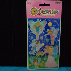 vintage 2002 Sandylion Pearl Sticker Designs Fairy Stickers acid free in unused factory sealed condition