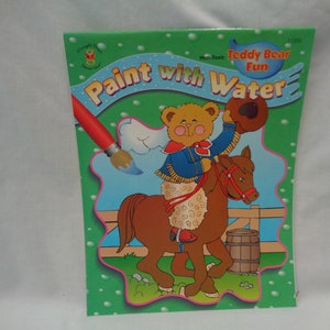 1998 Paint with Water Teddy Bear Fun activity book - unused