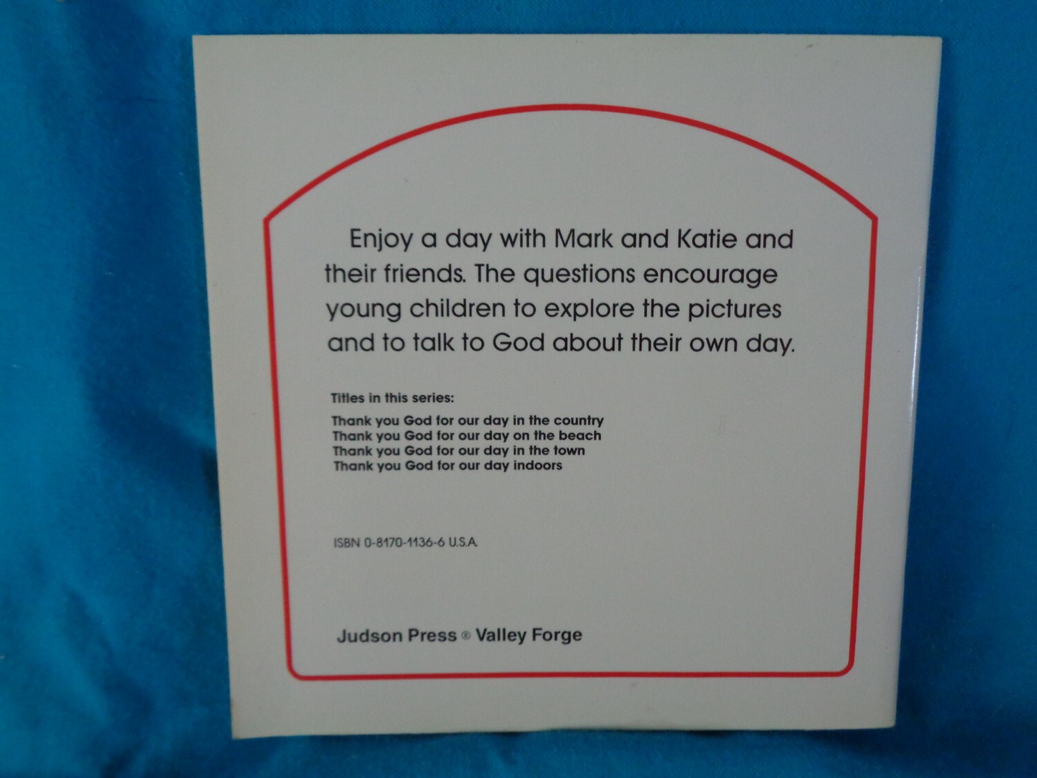 Vintage 1988 Thank You God for Our Day in the Town Book by Eira Reeves ...