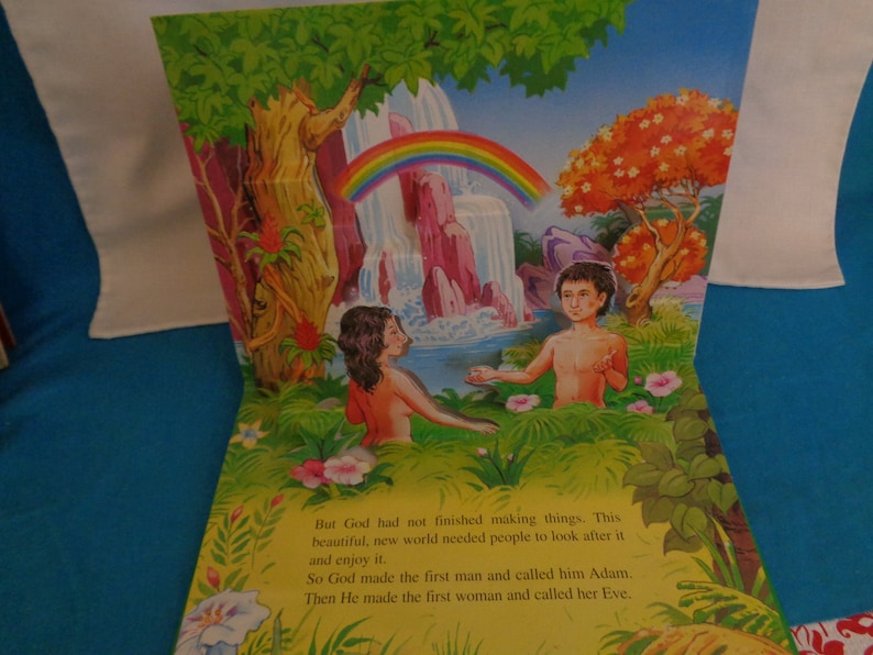 Vintage the Creation Bible Story Popups Book Etsy