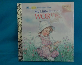 1994 My Little Book of Words a First Little Golden Book by Sherl Horvath
