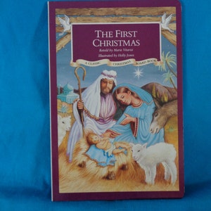 vintage 1991 The First Christmas retold by Marie Vitarisi A Classic Christmas Board Book