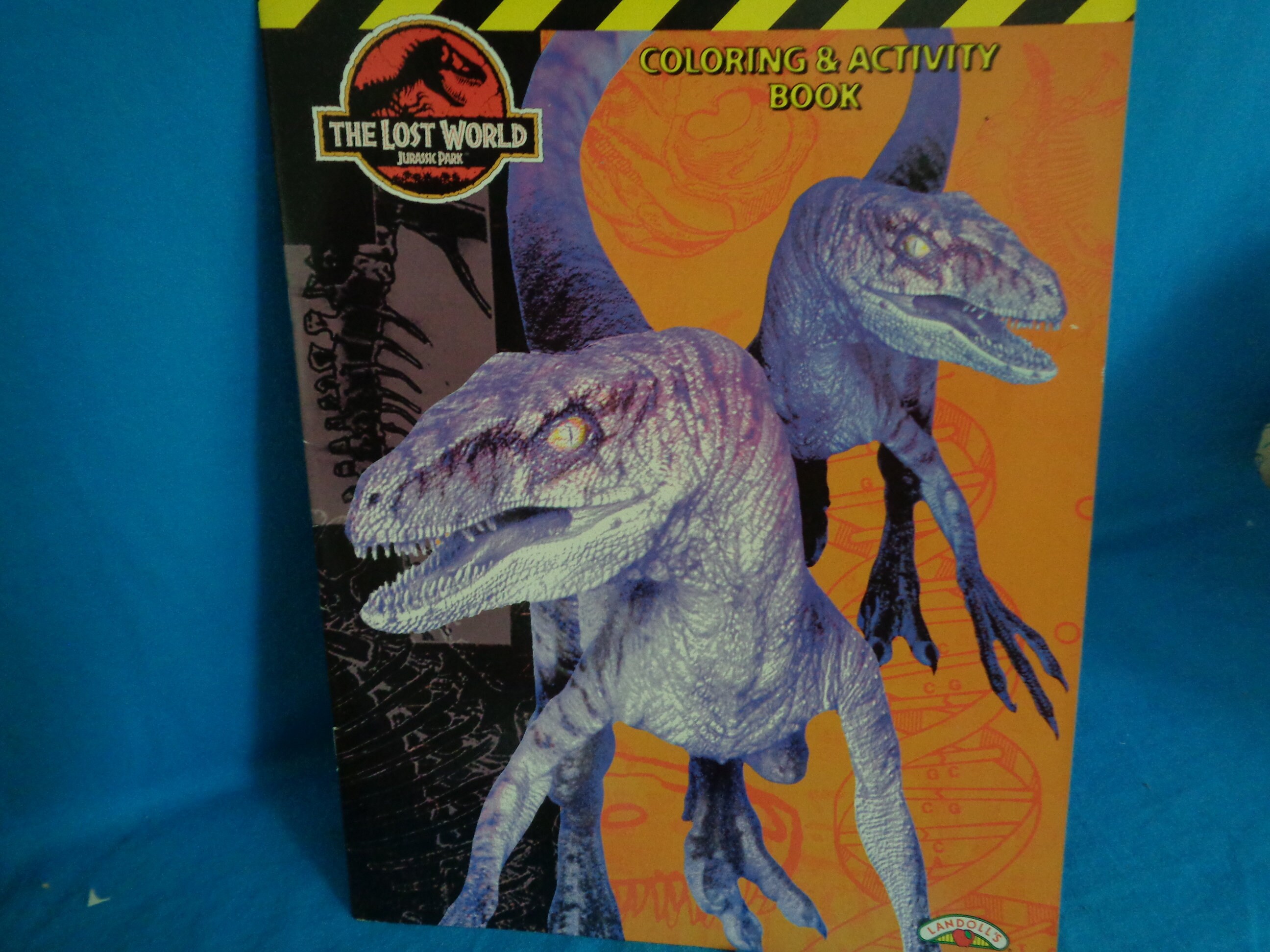 Vintage 1997 Landoll's the Lost World Jurassic Park Large Coloring