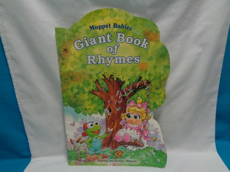 Vintage 1994 Muppet Babies Giant Book of Rhymes Golden Book Starring ...