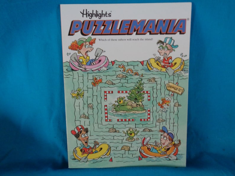 Vintage 1994 Highlights Puzzlemania Activity Book by Highlights for