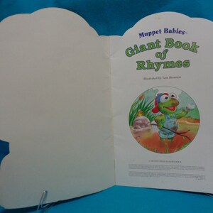 Vintage 1994 Muppet Babies Giant Book of Rhymes Golden Book Starring ...
