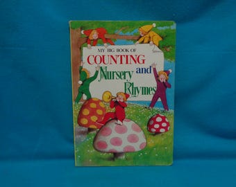 vintage My Big Book of Counting and Nursery Rhymes board book