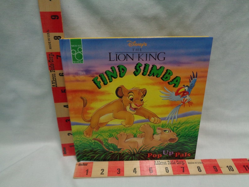 Vintage 1994 Disney's the Lion King Find Simba Mouse Works Pop up Pals ...
