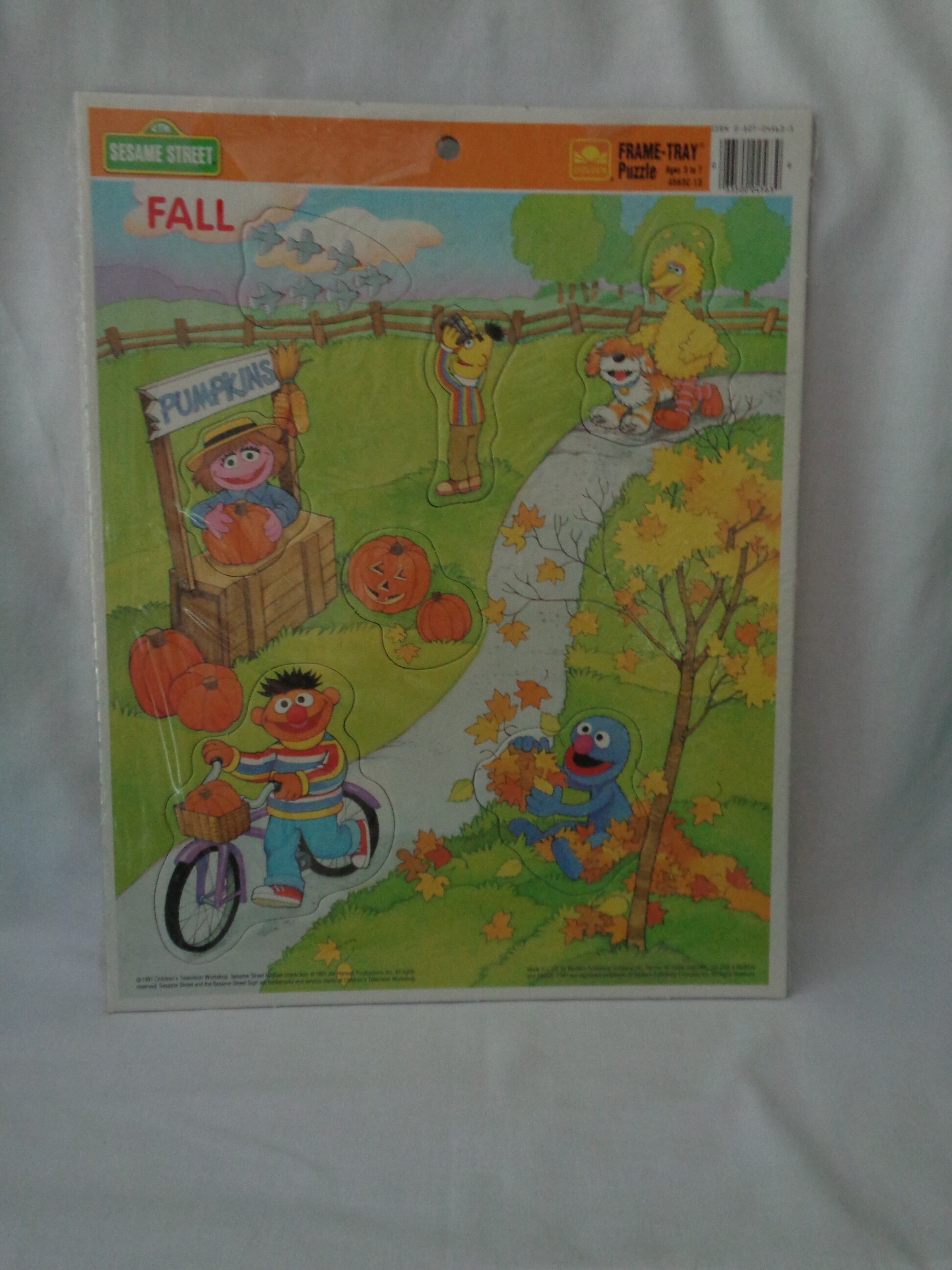 Vintage 1991 Set of 4 Sesame Street Seasons: Summer, Fall, Winter, and ...