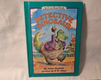 vintage 1996 Detective Dinosaur An I Can Read Book by James Skofield