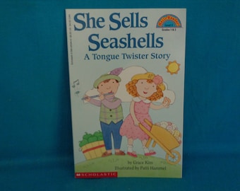 1995 She Sells Seashells A Tongue Twister Story book by Grace Kim