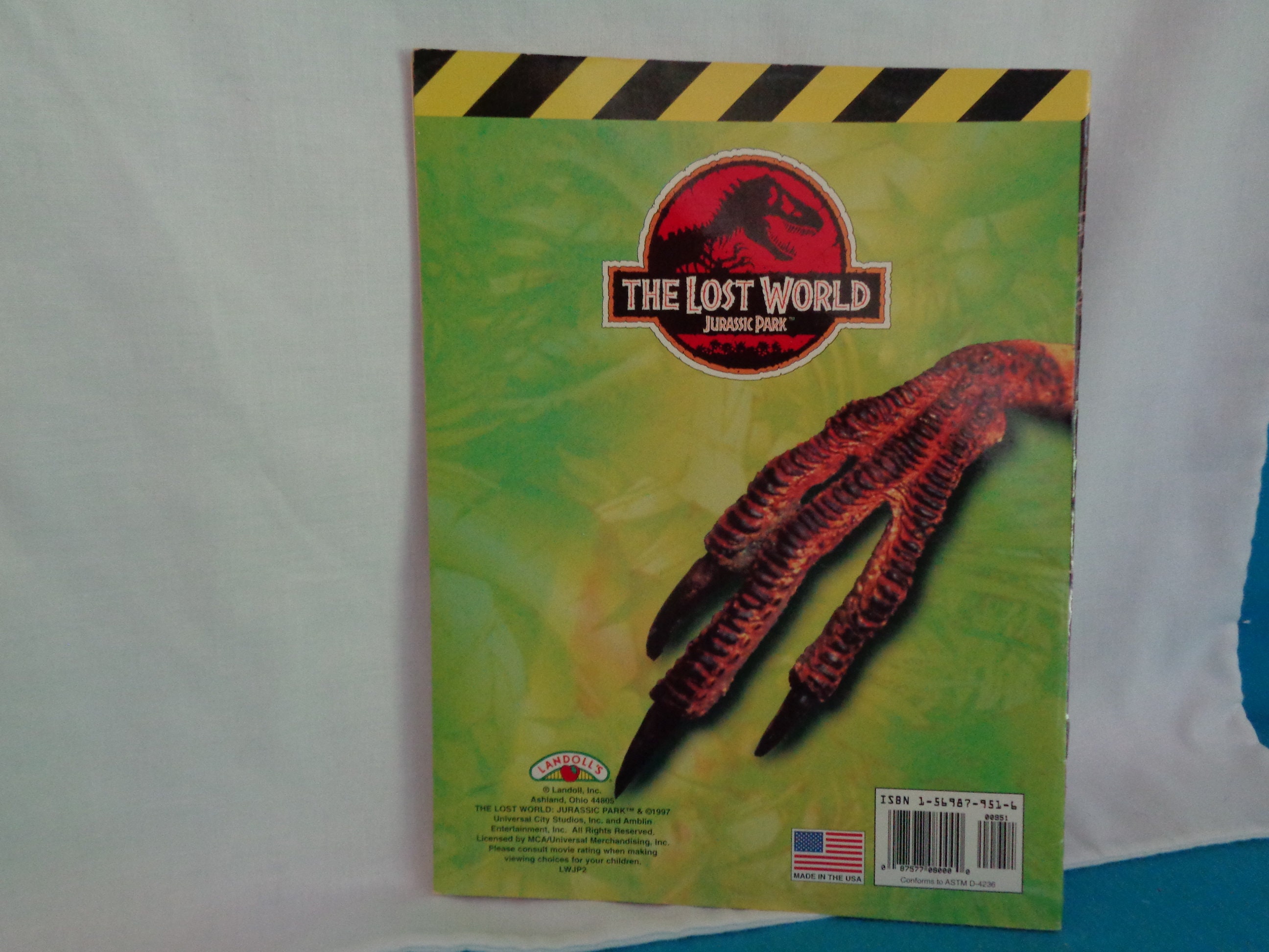 1997 the Lost World Jurassic Park Super Coloring & Activity Book Unused ...