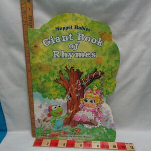 Vintage 1994 Muppet Babies Giant Book of Rhymes Golden Book Starring ...