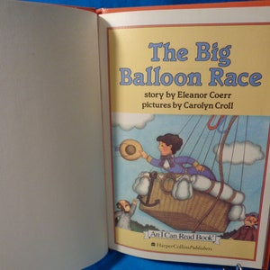 vintage 1992 The Big Balloon Race An I Can Read Book by Eleanor Coerr image 5