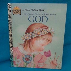 vintage 1997 My Little Golden Book About God a Little Golden Book by Jane Werner Watson