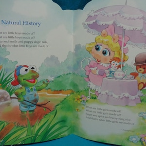 Vintage 1994 Muppet Babies Giant Book of Rhymes Golden Book Starring ...