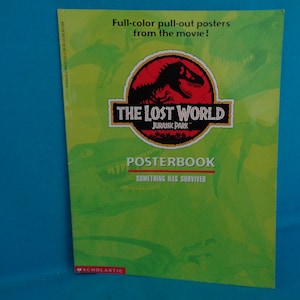 1997 The Lost World Jurassic Park PosterBook Something Has Survived book of movie posters