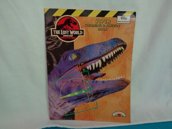 the lost world jurassic park super coloring  activity book  unused