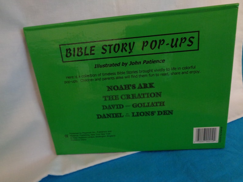 Vintage the Creation Bible Story Popups Book Etsy