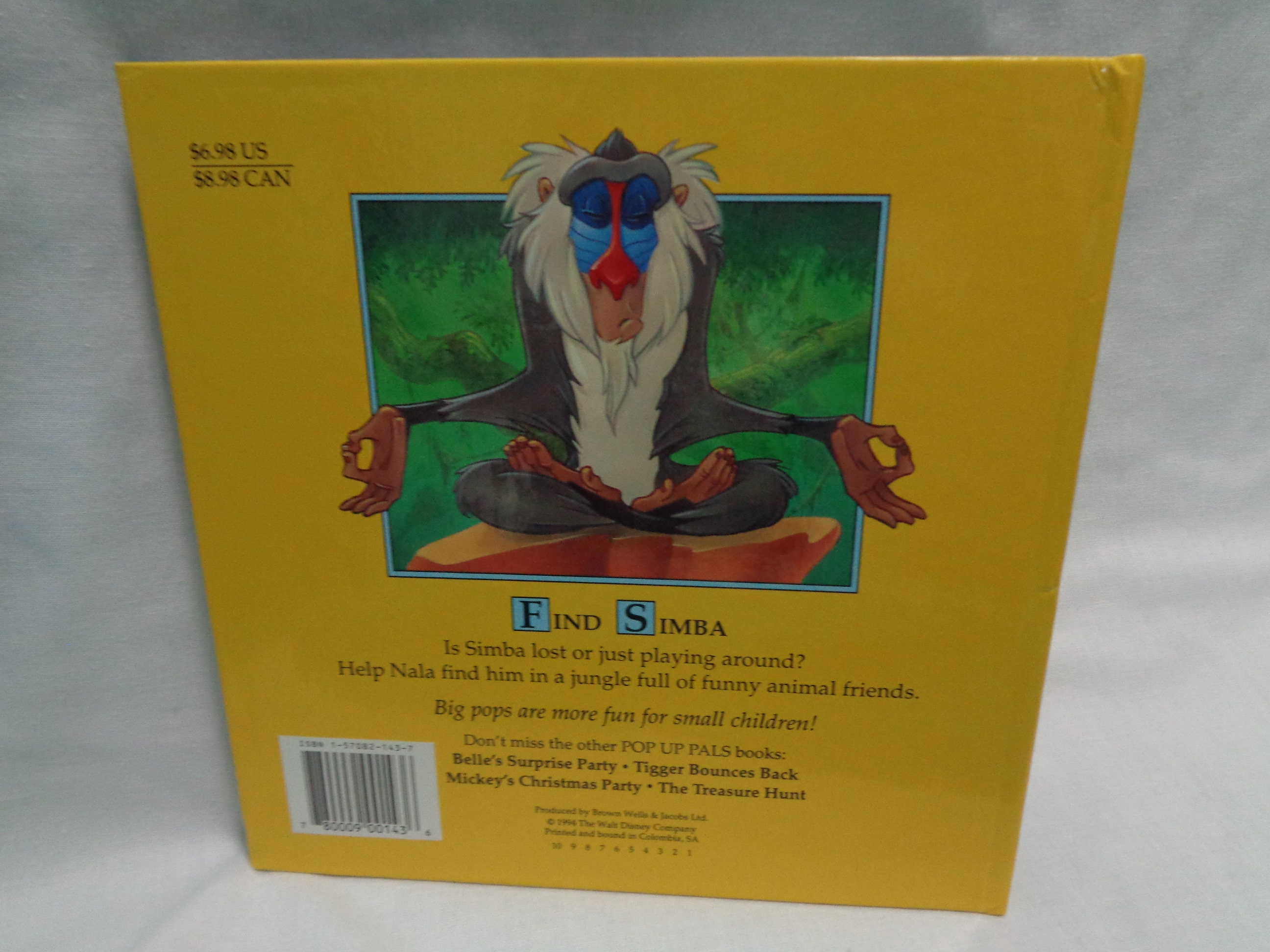 Vintage 1994 Disney's the Lion King Find Simba Mouse Works Pop up Pals ...