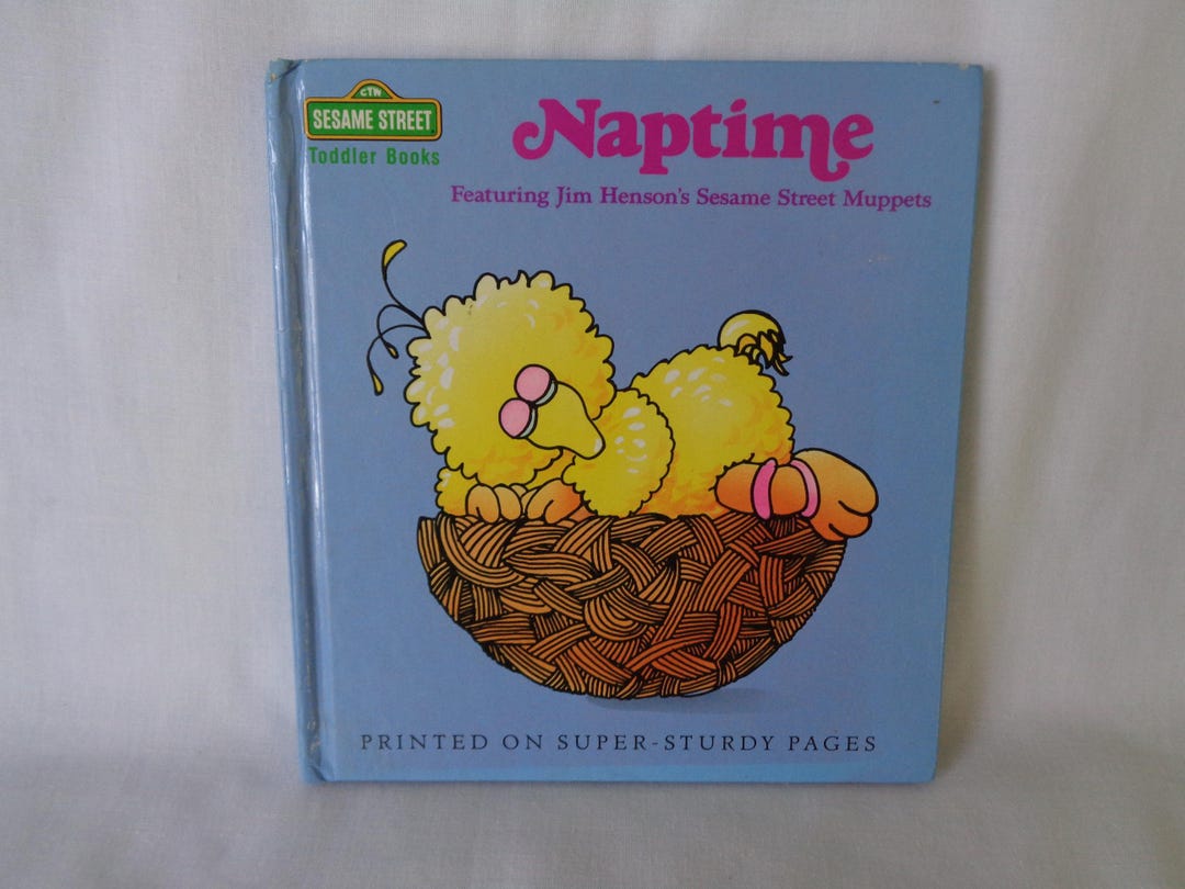 Vintage 1990 Naptime Featuring Jim Henson's Sesame Street Muppets Book ...