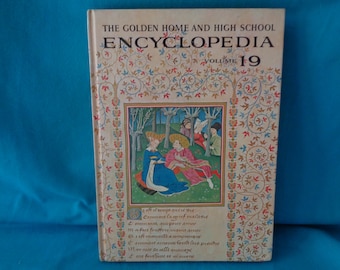 vintage 1961 The Golden Home and High School Encyclopedia Volume 19