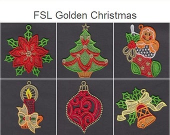 fsl golden christmas free standing lace machine embroidery designs instant download 4x4 hoop 10 designs ape2323 - Golden Christmas 2 fsl golden christmas free standing lace machine embroidery designs instant download 4x4 hoop 10 designs ape2323 - Golden Christmas 2
