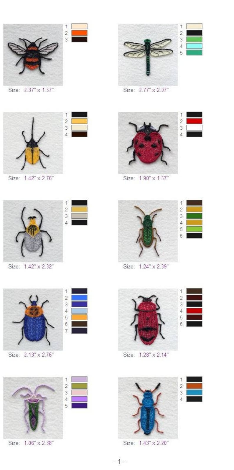 FSL Insects Free Standing Lace Bugs Machine Embroidery Designs Etsy
