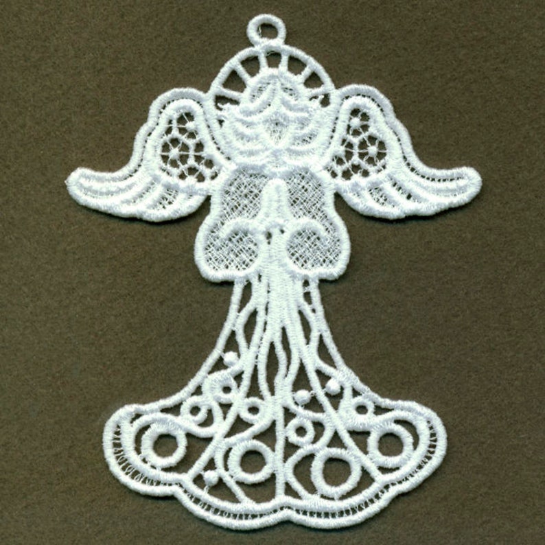 FSL Christmas Angels Free Standing Lace Machine Embroidery - Etsy