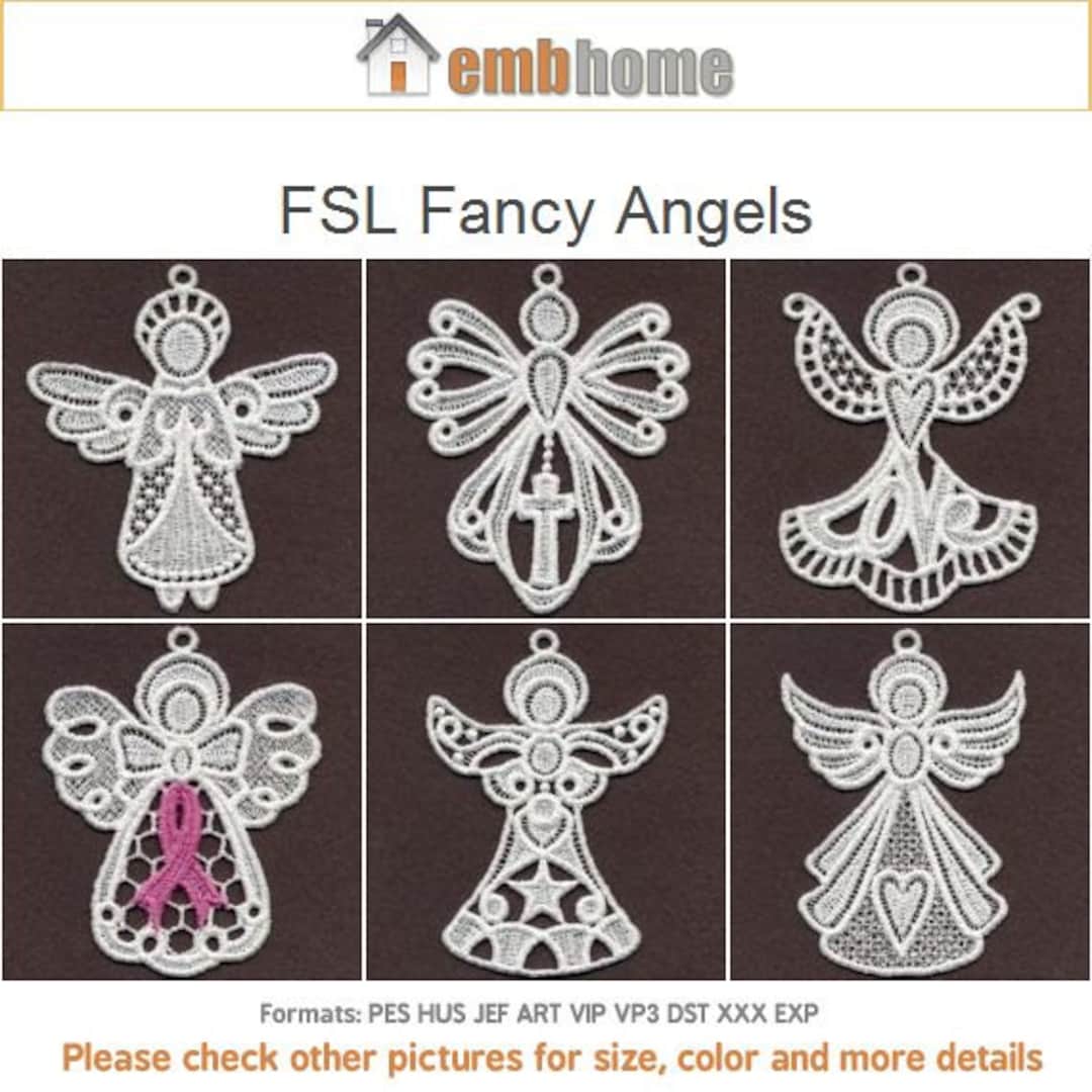 FSL Fancy Angels Free Standing Lace Machine Embroidery Designs