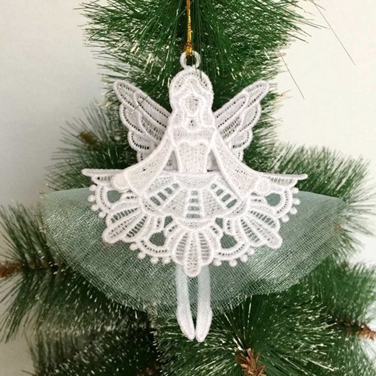 3D FSL Angels Free Standing Lace Machine Embroidery Designs Etsy
