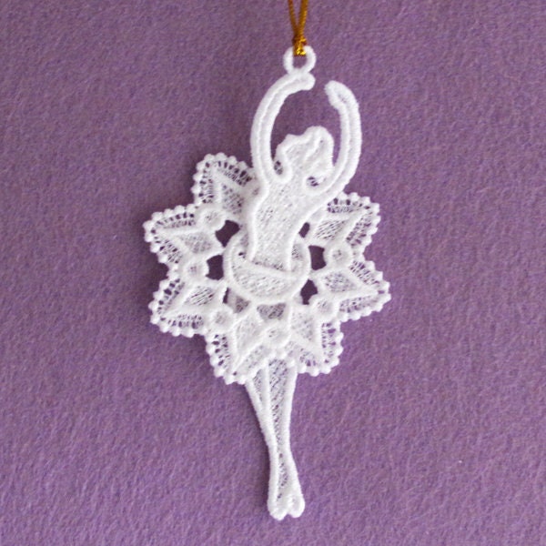 FSL Ballerina Free Standing Lace Machine Embroidery Designs - Etsy ...