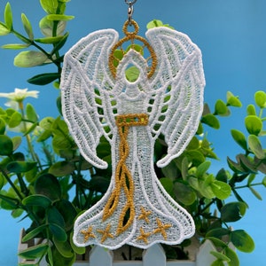 FSL Golden Angels Free Standing Lace Christmas Machine Embroidery ...