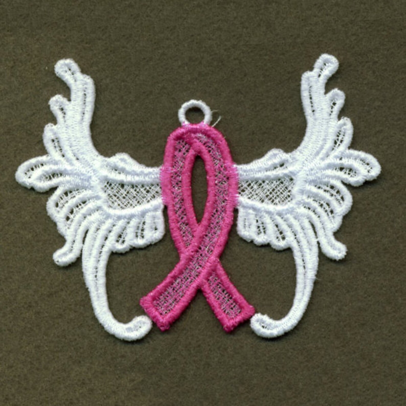 FSL Pink Ribbon Ornament Free Standing Lace Machine Embroidery Designs ...