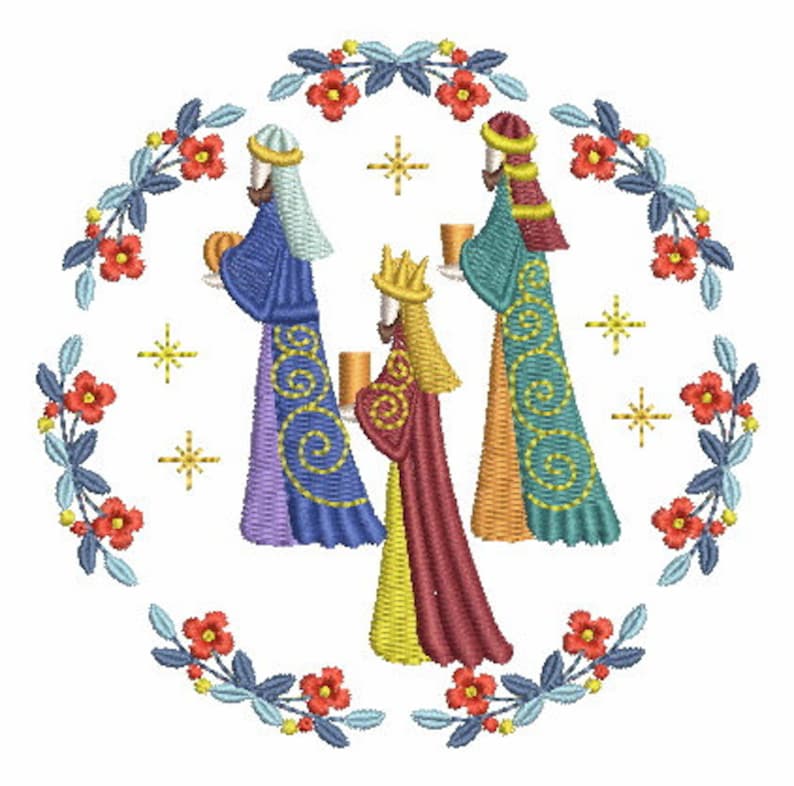 Nativity Machine Embroidery Designs Pack Instant Download 4x4 Etsy