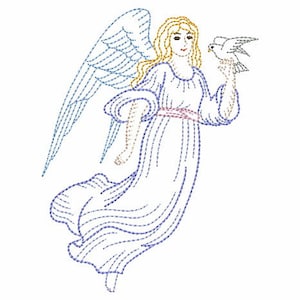 Vintage Angels Machine Embroidery Designs Pack Instant Download 5x5 6x6 ...